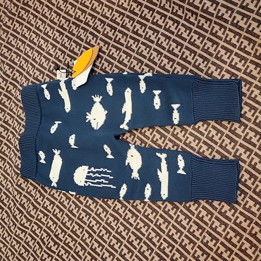 Red Caribou baby infant sweater pants Size 0-3 months